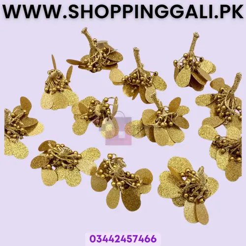 Latkan Decoration Golden - Pack Of 12