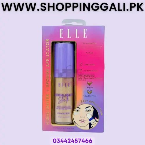 Elle Highlighter Highlighting Stick - Champagne - 0.09 Oz - Pack Of 1