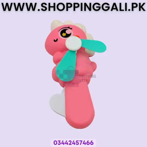 Unicorn Manual Press Hand Fan - Mini Toy Fan - Multicolor - Girls Kids - Pack Of 1
