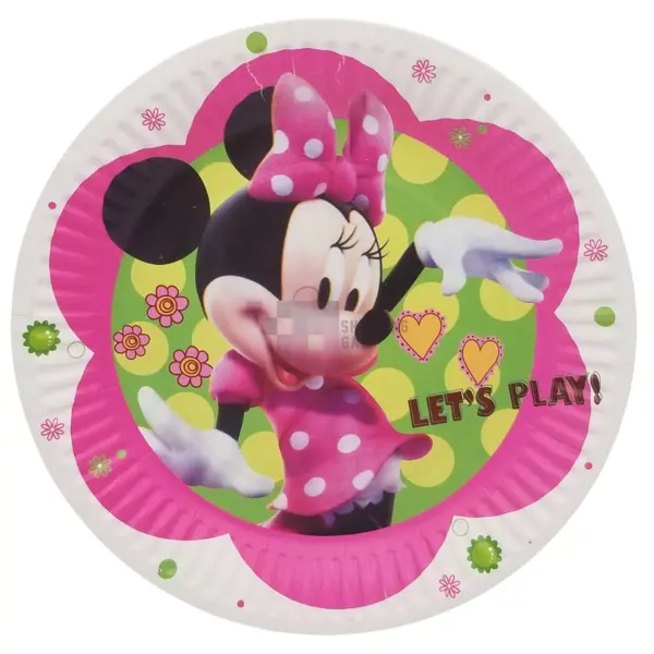 Minnie Mouse Paper Plates - 7 Inch - Minnie Mouse Theme - Pink - Girls - Pack Of 10
