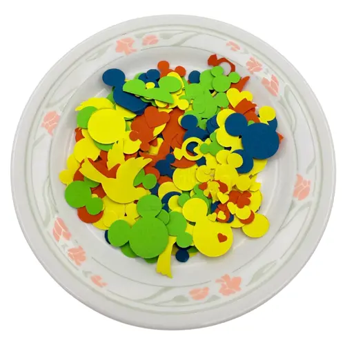 Mickey And Birds Cutout Craft Supply Multi-color Pack