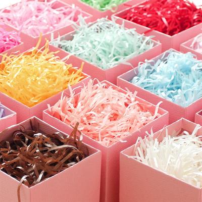 PEACH COLOR PAPER GRASS PACKET FOR GIFT BOX DECORATION