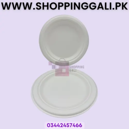 Paper Plates - 7 Inch - Disposable - White - Unisex - Pack Of 10