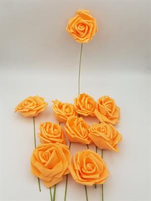 PEACH COLOR ARTIFICIAL FLOWERS FOR TABLE DECORATION ( PACK OF 10 FLOWERS )