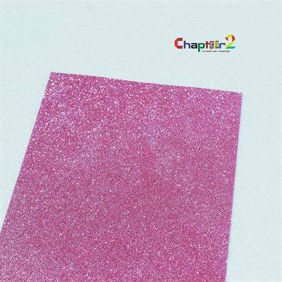 Pink Glitter Craft Foam Sheets A4 Size - Pack of 6