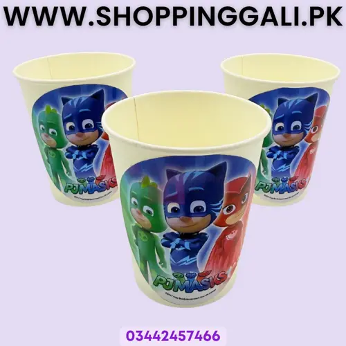 Pj Masks Paper Cups - 200 ml - Pj Masks Theme - Multicolor - Unisex - Pack Of 10