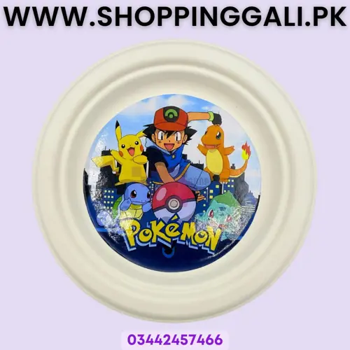 Pokemon Paper Plates - 7 inch - Paper Plates - Pokemon Theme - Multicolors - Unisex - Pack Of 10