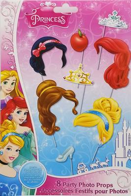 Princess Props - 7 Inch - Photo Props - Multicolor - Pack Of 8
