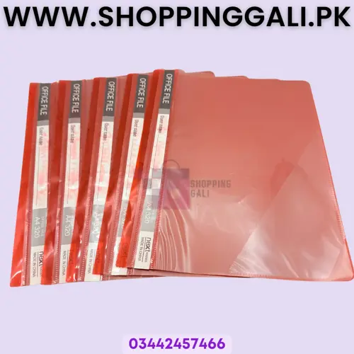 Office Files Document Folder Red Pack Of 5