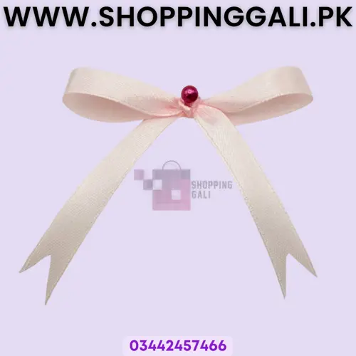 Ribbon Bow - 3 inch x 2.5 inch - Craft Supply - Pink - Pack Of 10