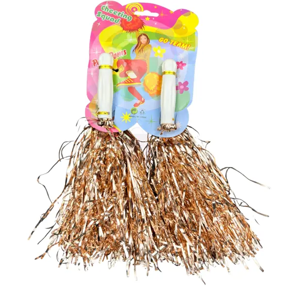 Cheering Pom Pom Pair - Rose Gold - Unisex - Pack Of 2
