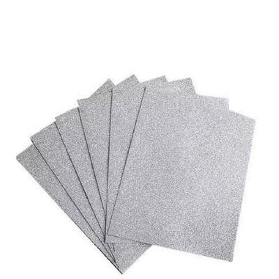 Silver Glitter Craft Foam Sheets A4 Size - Pack of 8