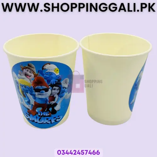 Smurfs Paper Cups - 200 ml - Smurfs Theme - Blue - Unisex - Pack Of 10