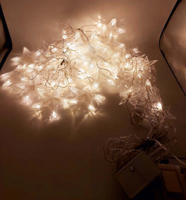 Star Fairy Light - 15 Big Stars And 50 Smalls Stars Electric Fairy Light Warm Color Room Light