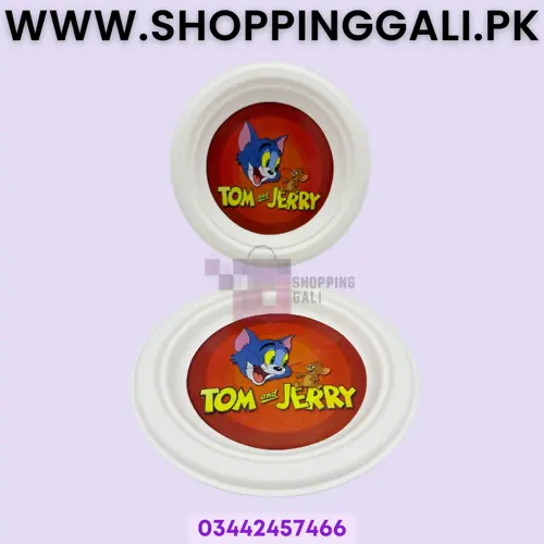 Tom & Jerry Paper Plates - 7 inch - Paper Plates - Tom & Jerry Theme - Orange - Unisex - Pack Of 10