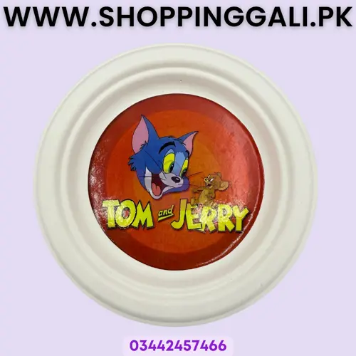 Tom & Jerry Paper Plates - 7 inch - Paper Plates - Tom & Jerry Theme - Orange - Unisex - Pack Of 10