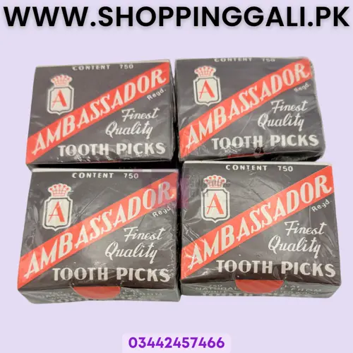 Toothpicks Wooden Toothpicks Natural Wood Pack Of 4 Packets
