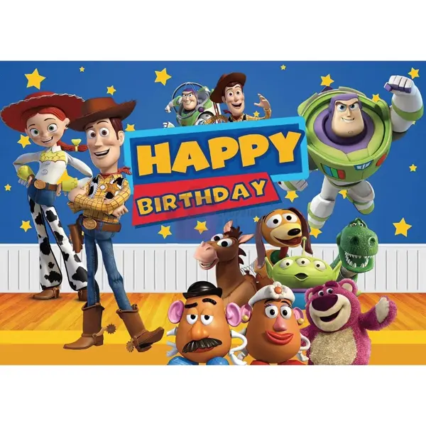 Toy Story Banner - 36 Inch By 24 Inch - Birthday Banner - Toy Story Themed Party - Multicolor - Unisex - Pack Of 1