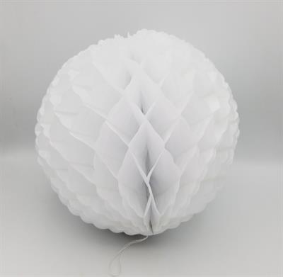 WHITE COLOR HONEYCOMB BALLS FOR PARTY DECORATION ( 9 INCH IN SIZE )