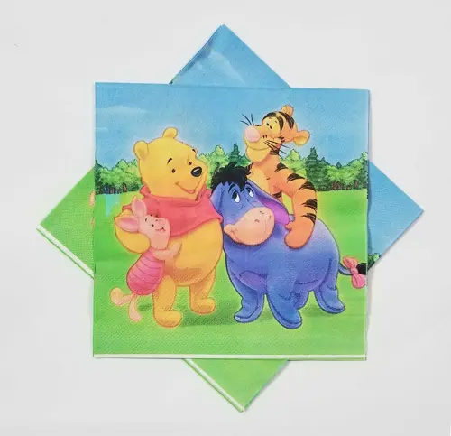WINNIE THE POOH THEME NAPKINS - PACK OF 20