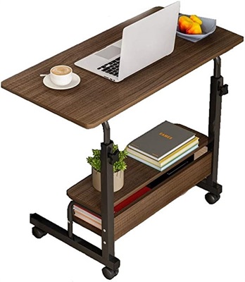 Laptop BED Sofa Side Table with 3 portions 80cm x 40cm Size Height Adjustment to 66cm-90cm