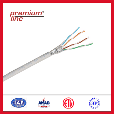 Premium-Line Category 7 S/FTP Installation Cable  | 1000MHz | LSOH Grey | 500m/reel
