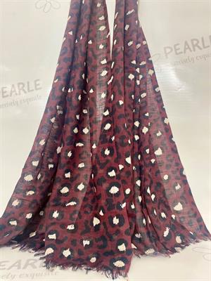 Cheetah- Maroon
