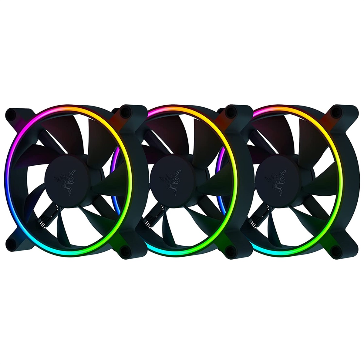 Razer Kunai Chroma Hydraulic 120MM aRGB PC Fan (3 Fans)