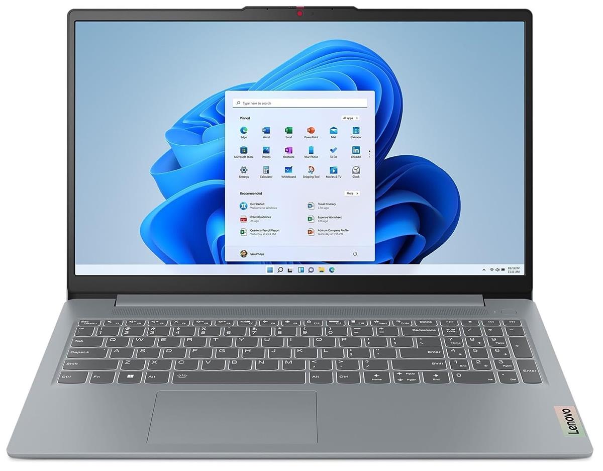 Lenovo Ideapad Slim 3 15 13th Gen Core i5-13420H, 8GB LPDDR5, 512GB SSD, Intel UHD Graphics, 15.6" FHD Display, DOS, Arctic Grey