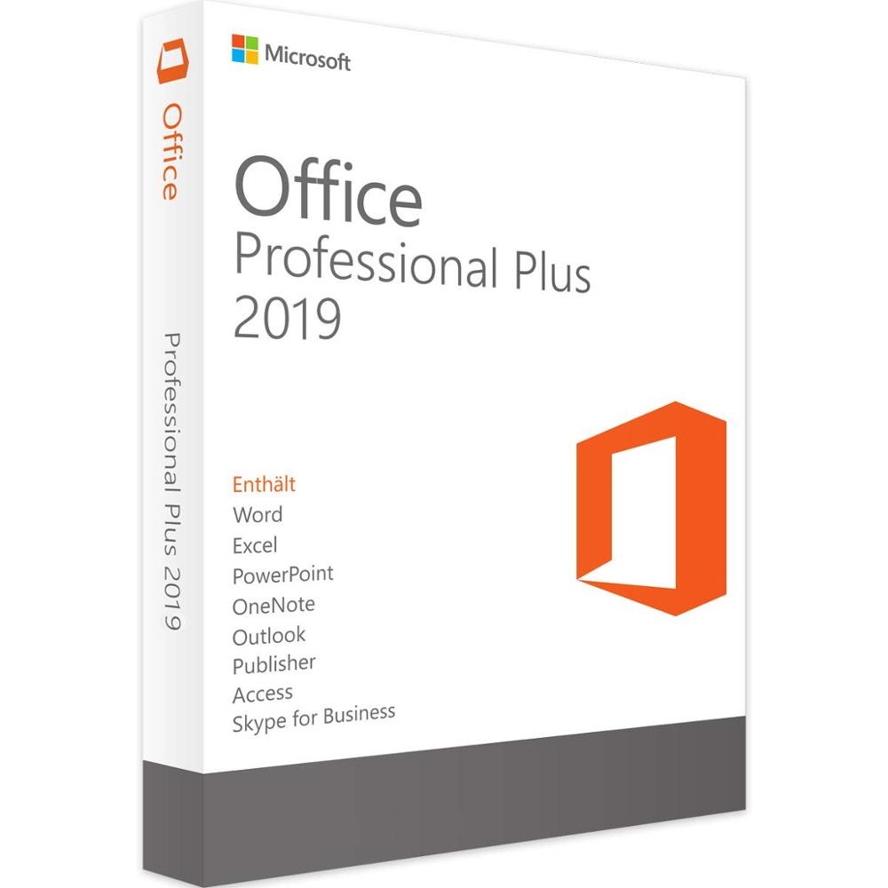 Microsoft Office 2019 Professional Plus Digital Key DVD Pack