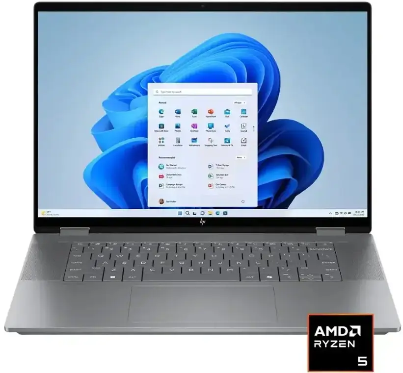 HP OmniBook X Flip 16 BE0005 2-in-1 Laptop AMD Ryzen 5-220, 8GB DDR5, 512GB SSD, 16" WUXGA IPS Touch, Windows 11 Home