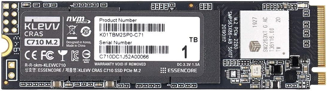Klevv Cras C710 1TB NVMe M.2 SSD Price in Pakistan - TechGlobe.pk