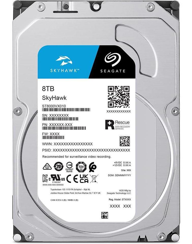 Seagate SkyHawk ST8000VX010 8TB 5400 RPM SATA 6.0Gb/s 3.5
