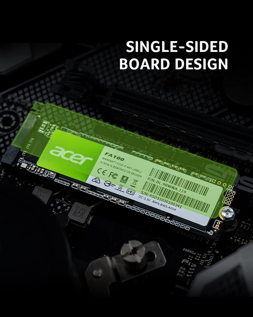 Acer FA100 1TB PCIe Gen3 x 4 NVMe M.2 2280 SSD Price in Pakistan