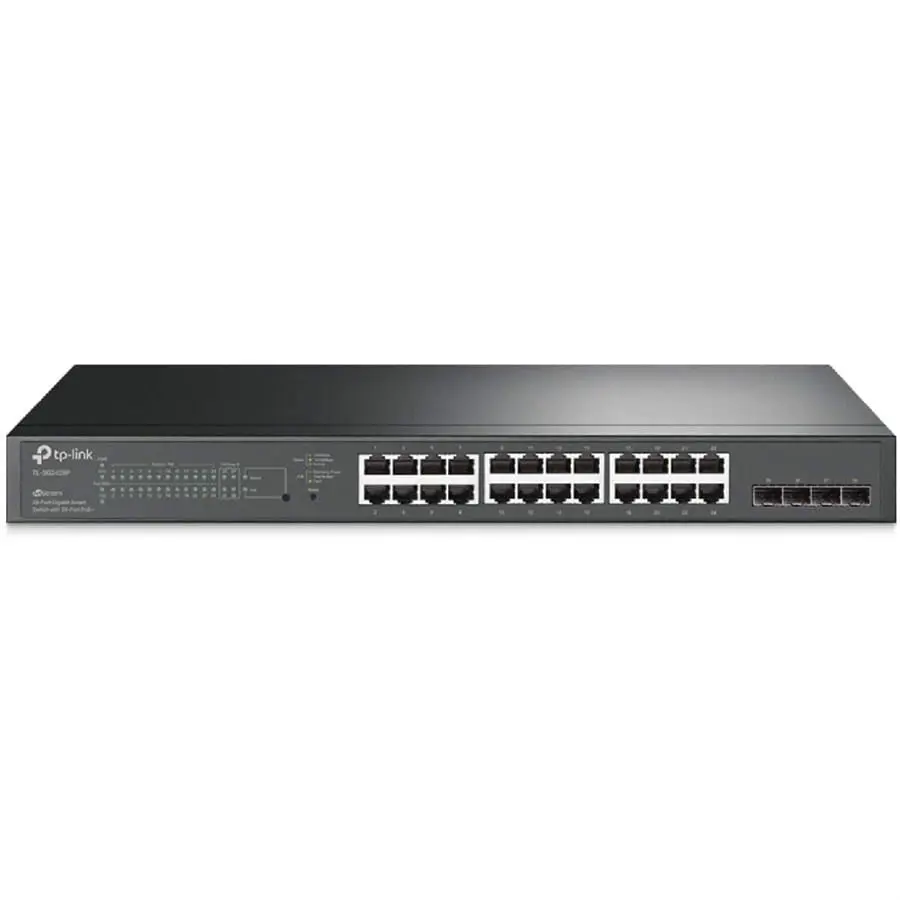 TP-Link TL‑SG2428P JetStream 28-Port Gigabit Smart Switch with 24-Port PoE+