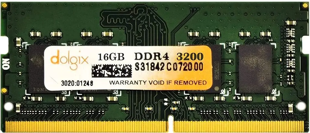 Dolgix 16GB 3200MHz DDR4 SODIMM Laptop RAM