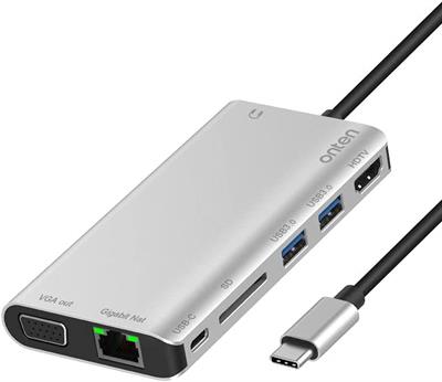 Onten USB C Hub 8 in 1 Type C Hub Adapter