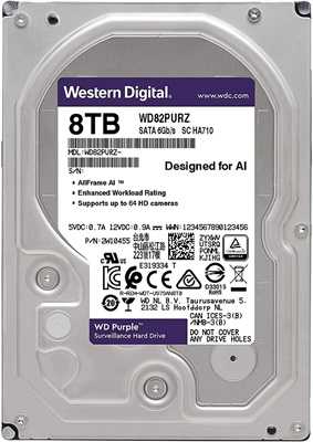 WD Purple 8TB Surveillance Hard Disk Drive 