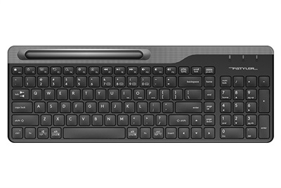 A4tech Fstyler FBK25 Dual Mode Bluetooth / 2.4G Wireless Keyboard, 3 interchangeable color plates, Easy-Switch up to 4 Devices for Windows, Mac, Chrome OS, Android, iPad, iPhone, Smart TV, Apple TV