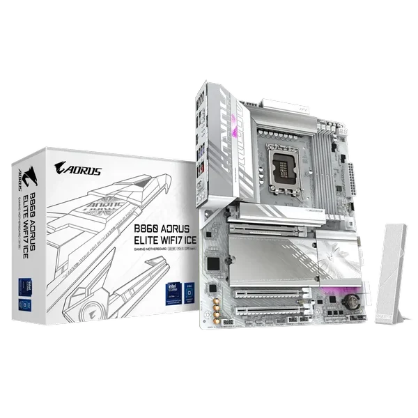 Gigabyte B860 Aorus Elite Wi-Fi 7 Ice DDR5 Motherboard 