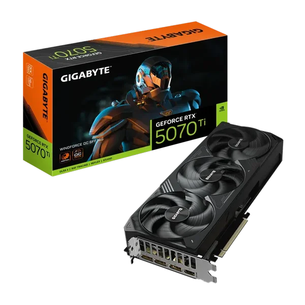 Gigabyte NVIDIA GeForce RTX 5070 Ti Windforce OC SFF 16GB GDDR7 Graphics Card