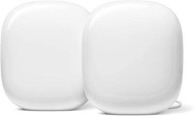 Google Nest WiFi Pro Wi-Fi 6E Mesh Router - 2 Pack - Snow