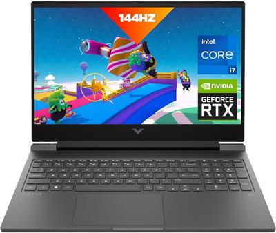 HP Victus 16-R0328TX Gaming Laptop 13th Gen Intel Core i7-13700HX, 16GB DDR5, 512GB SSD, NVIDIA RTX 4060 8GB Graphics, 16.1" FHD IPS 144Hz, DOS, Mica silver