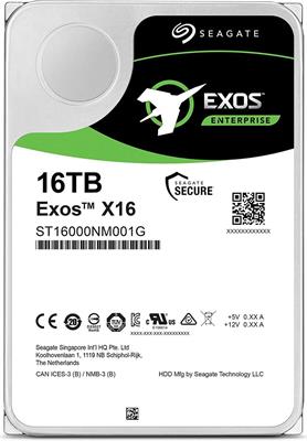 Seagate Exos X16 16TB SATA 7200 RPM 6Gb/s Enterprise Hard Drive - ST16000NM001G