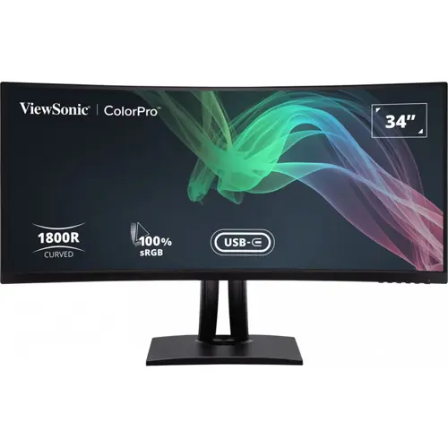 ViewSonic VP3481A 34" UWQHD Curved Monitor with Docking Station