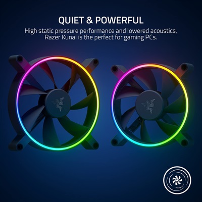 Razer Kunai Chroma Hydraulic 120MM aRGB PC Fan (1 Fan)
