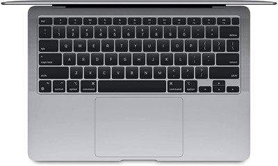 Apple Macbook Air 13" MGN63 Apple M1 Chip, 8GB, 256GB SSD, 13.3" Retina IPS LED With True Tone Backlit Magic Keyboard & Touch ID & Force Touch Trackpad, macOS (Space Grey, 2020)