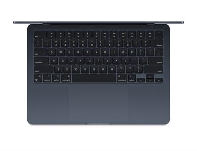 Apple Macbook Air 13" MW123 Apple M4 Chip, 10 core CPU, 8 core GPU, 16GB Ram, 256GB SSD, 13.6-inch Liquid Retina display, mac OS, Midnight