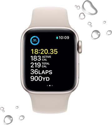 Apple Watch SE (2nd Gen) 40mm Smart Watch Starlight/ Grey