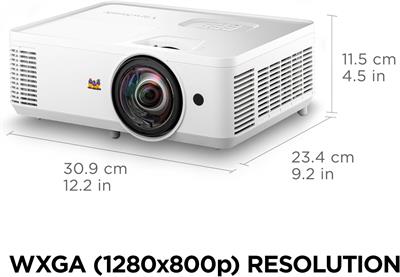 ViewSonic PS502W 4000 Lumens WXGA Short Throw Projector 